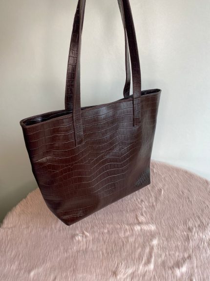 Cartera Tote 100% Cuero Genuino